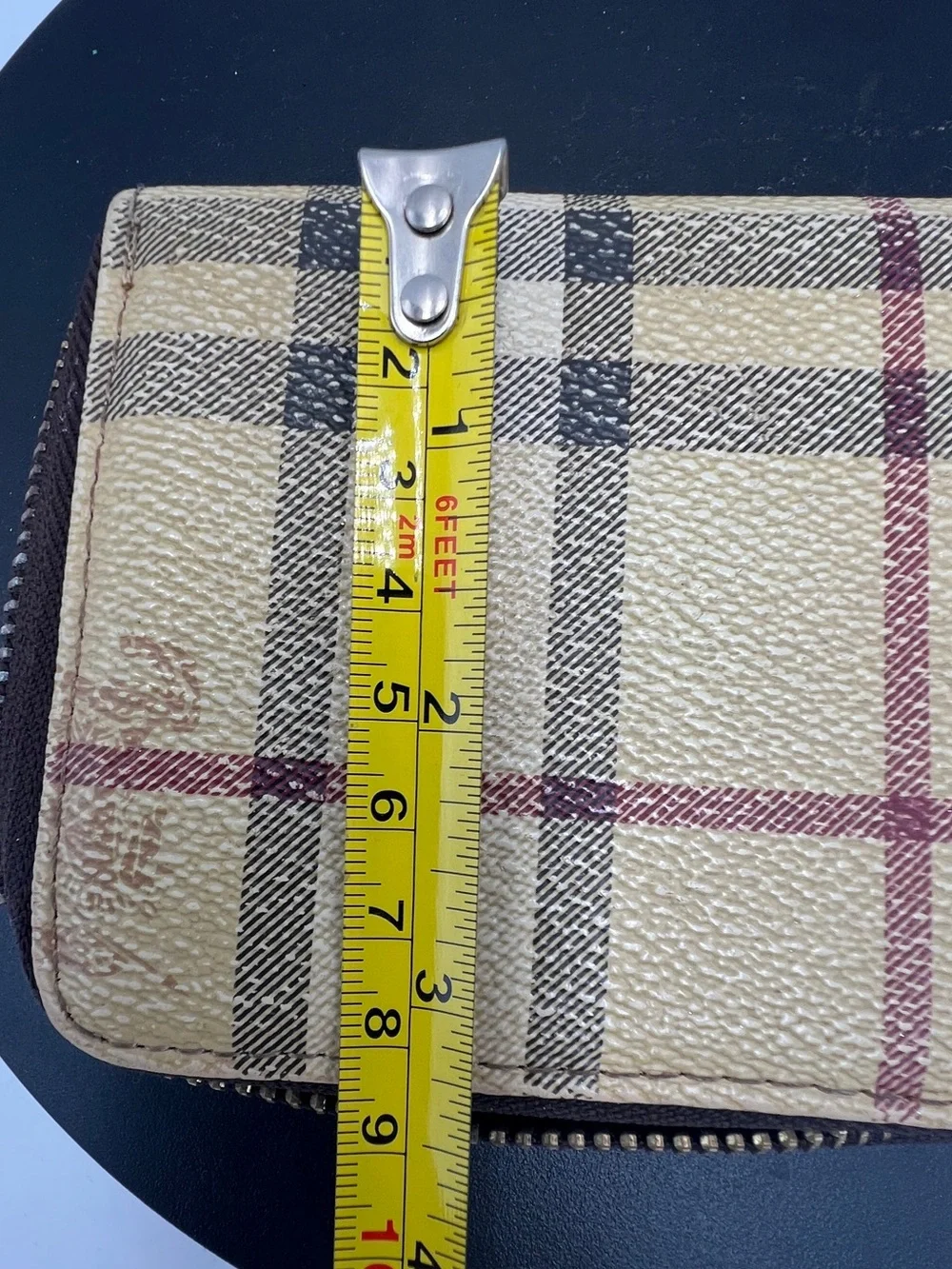 Burberry Nova Check zip-around coin purse/card wallet